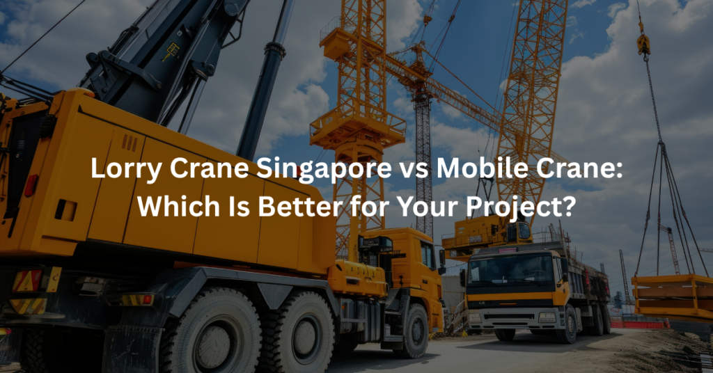Lorry Crane Singapore vs Mobile Crane: Which Is Better for Your Project?